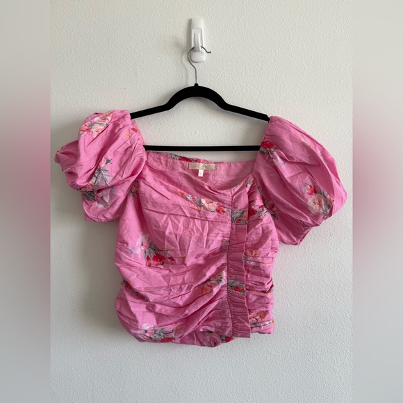 LOVESHACKFANCY Dalima Top in Pink Parade - Picture 2 of 5